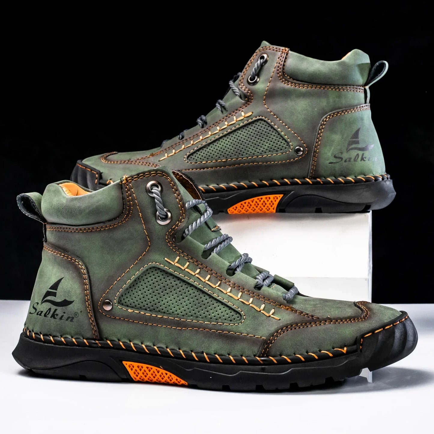 Herren Leder High-Top Schuhe | Robust & Alltagstauglich