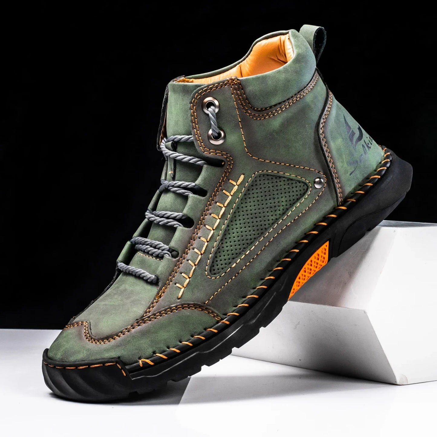 Herren Leder High-Top Schuhe | Robust & Alltagstauglich