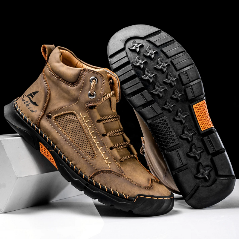Herren Leder High-Top Schuhe | Robust & Alltagstauglich