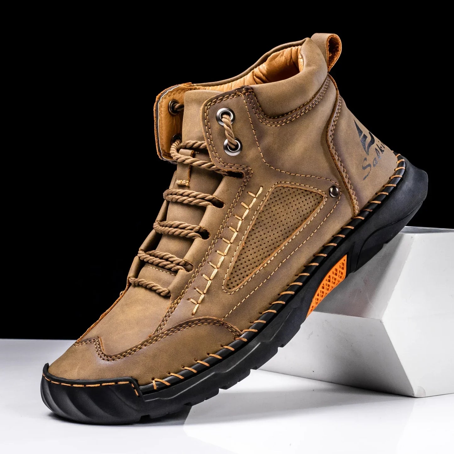 Herren Leder High-Top Schuhe | Robust & Alltagstauglich