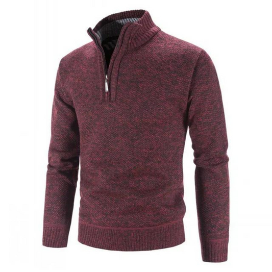 Herren Warme Pullover | Halber Reißverschluss