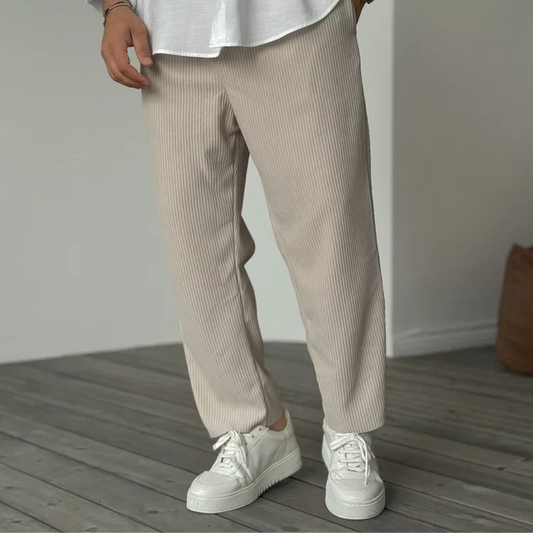 Herren Weiche Luxus Hose – Schlanke Passform, Elegant und Bequem