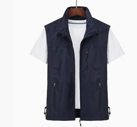 Herren Winddichte Weste mit Reißverschluss – Ärmellose Outdoorjacke für jede Jahreszeit