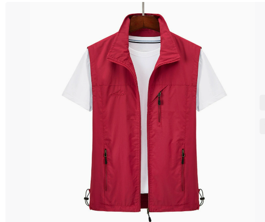 Herren Winddichte Weste mit Reißverschluss – Ärmellose Outdoorjacke für jede Jahreszeit