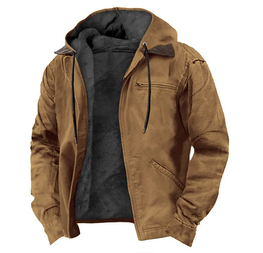 Herren Übergangsjacke | Warmes Innenfutter | Kapuzendesign & Leichtes Obermaterial