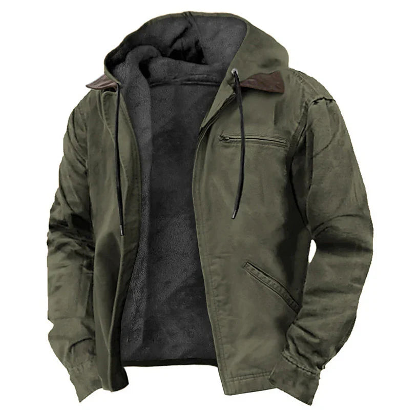 Herren Übergangsjacke | Warmes Innenfutter | Kapuzendesign & Leichtes Obermaterial