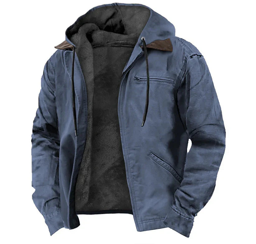Herren Übergangsjacke | Warmes Innenfutter | Kapuzendesign & Leichtes Obermaterial