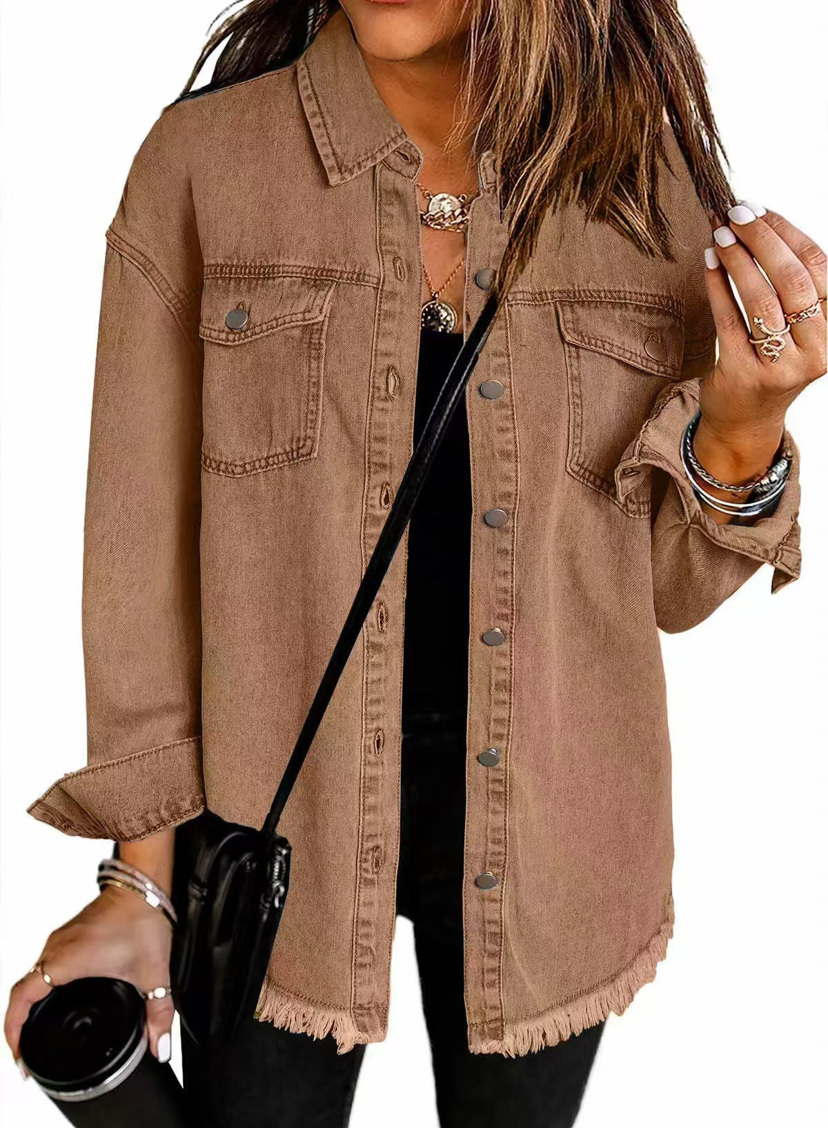 Klassische Jeansjacke im Lässigen Schnitt