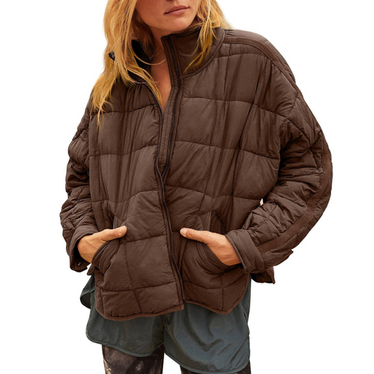 Kompakte, leichte Pufferjacke mit Reißverschluss
