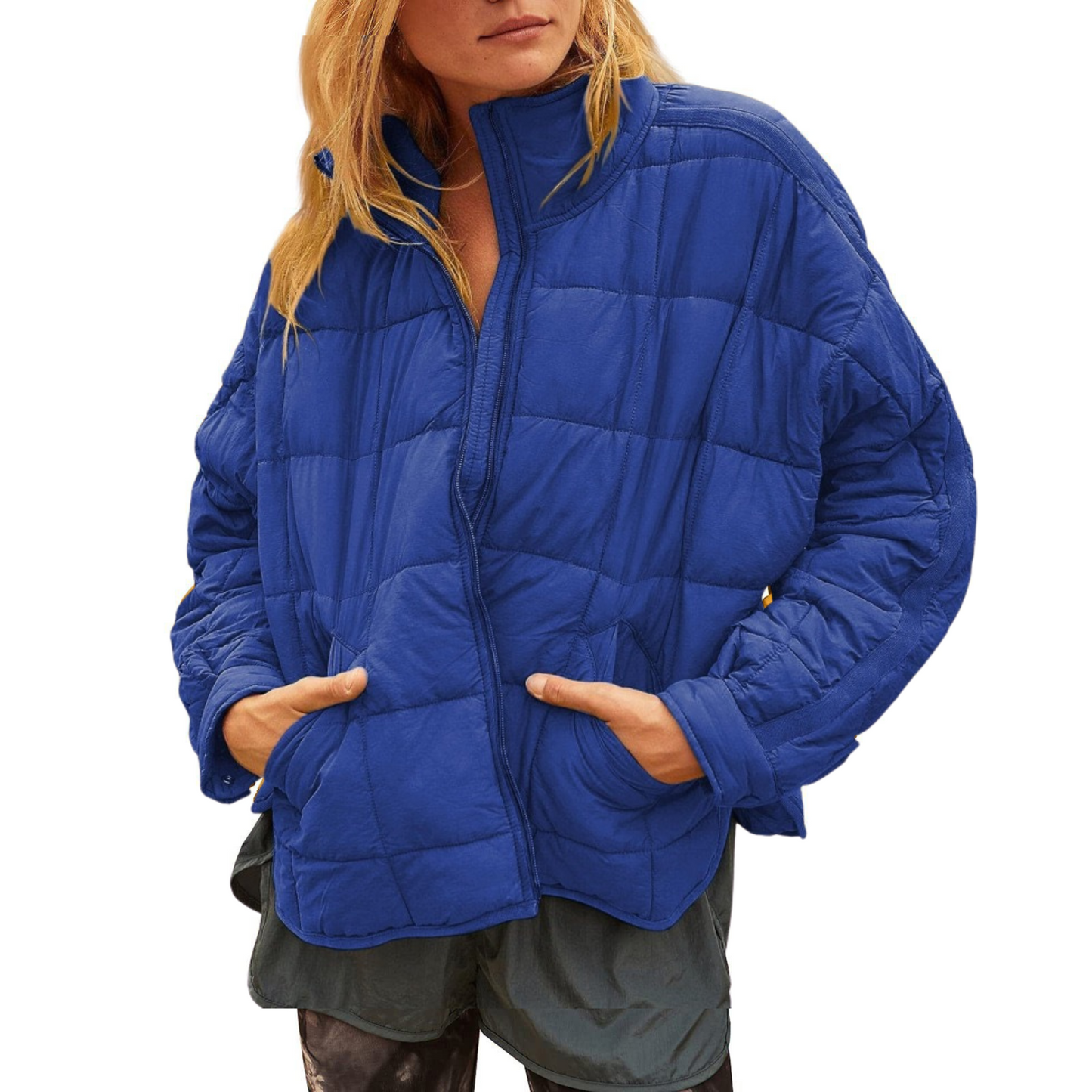 Kompakte, leichte Pufferjacke mit Reißverschluss
