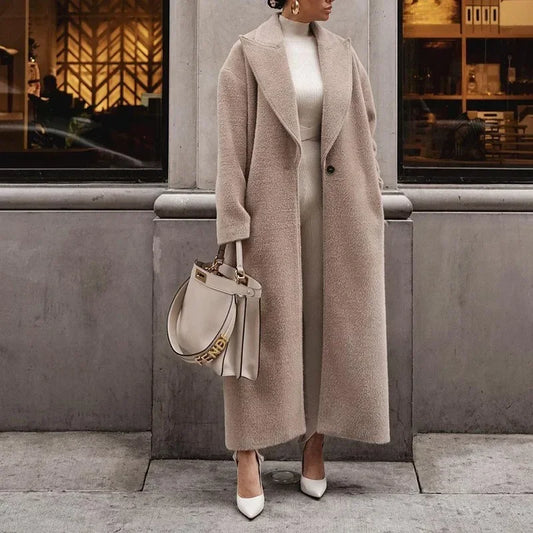 Langer Damen-Winter-Trenchcoat