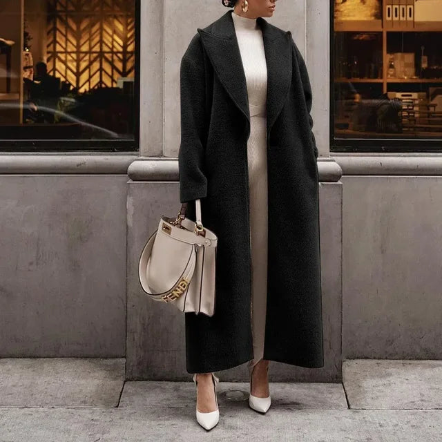 Langer Damen-Winter-Trenchcoat