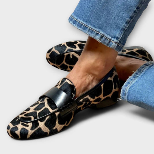 Slipper mit Leopardenmuster für Damen