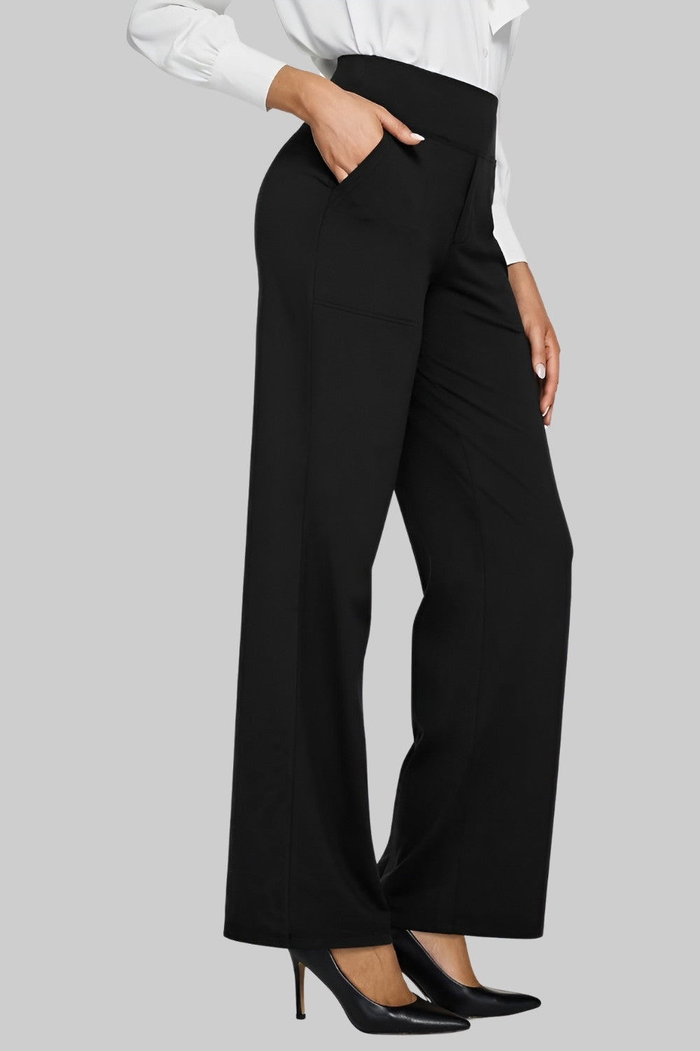 Stretchhose mit hoher Taille