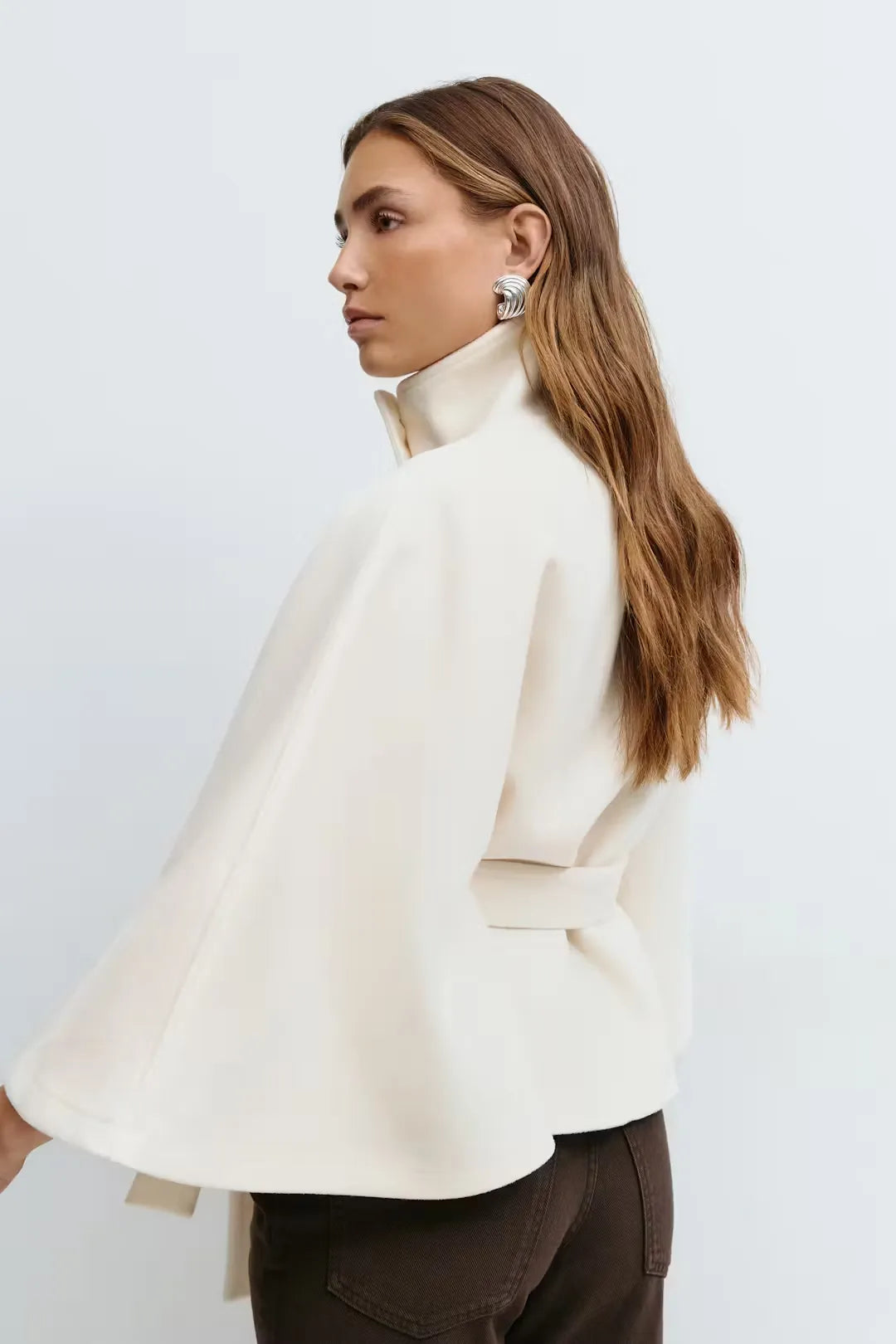 Umhangjacke mit Gürtel | Moderne Silhouette