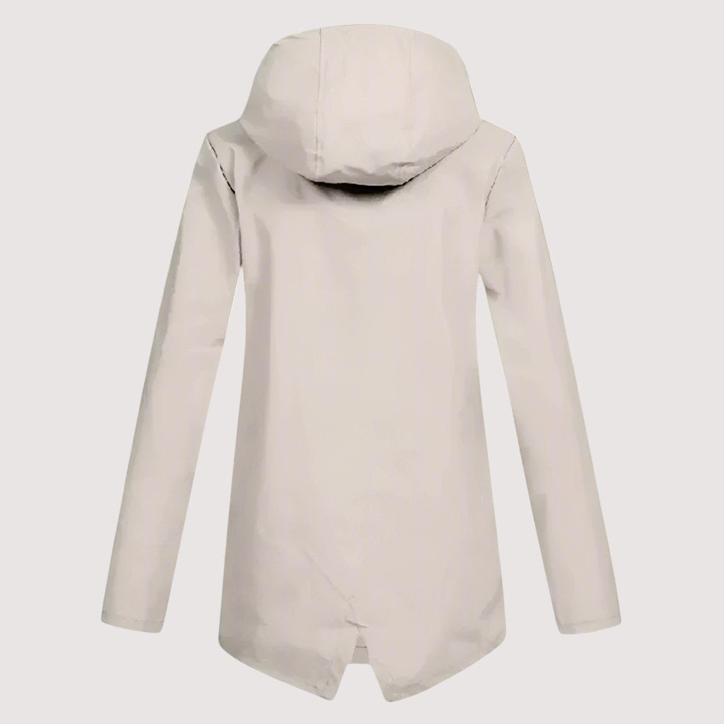 Wasserdichte Damen-Regenjacke (Midilänge)