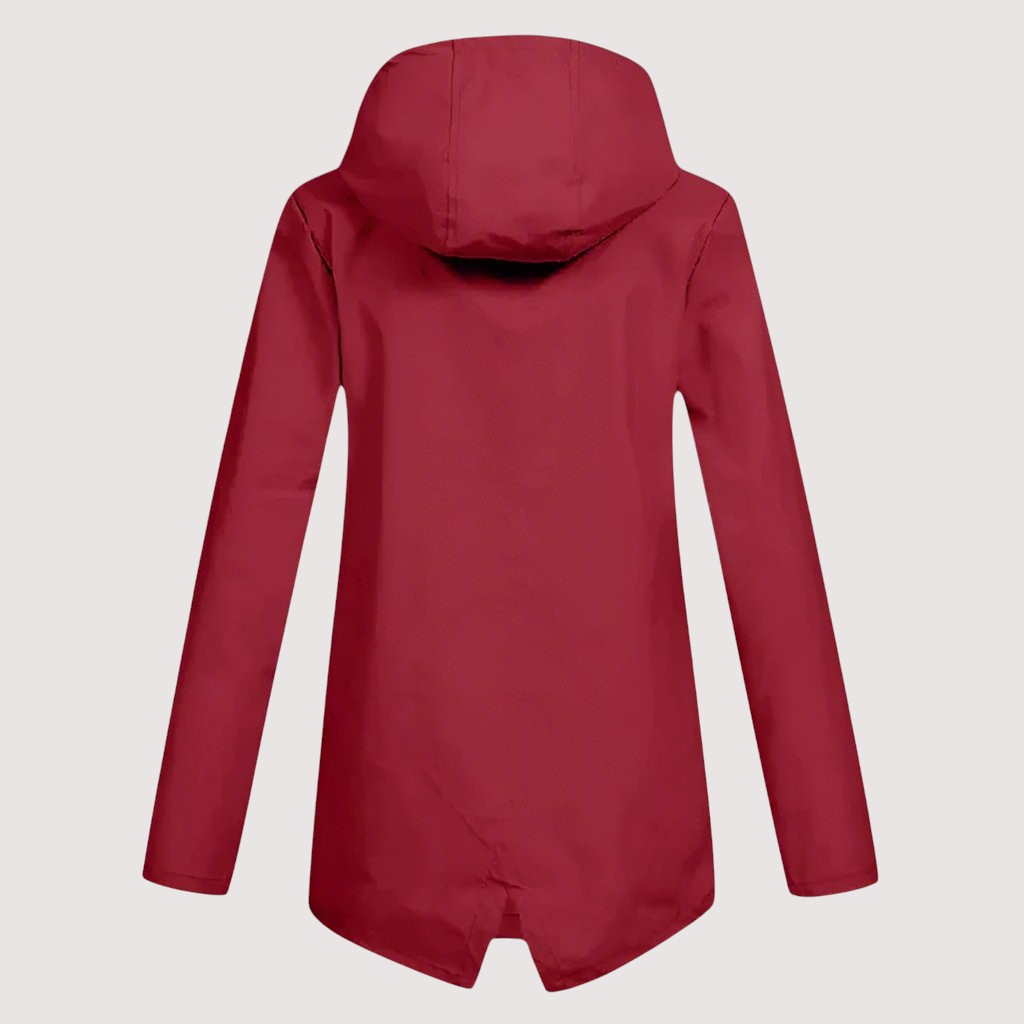 Wasserdichte Damen-Regenjacke (Midilänge)