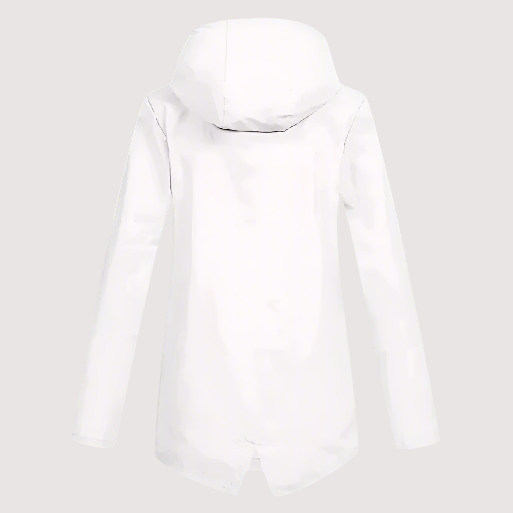 Wasserdichte Damen-Regenjacke (Midilänge)