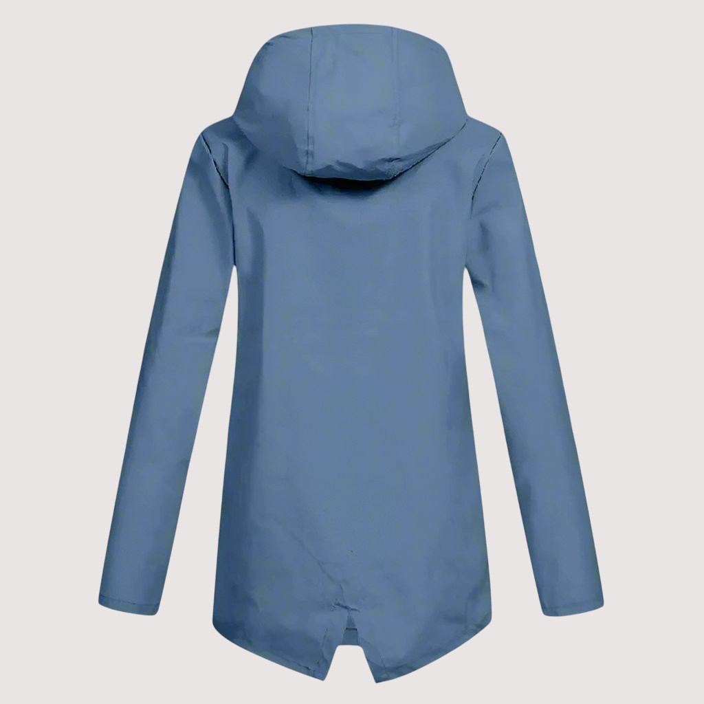 Wasserdichte Damen-Regenjacke (Midilänge)