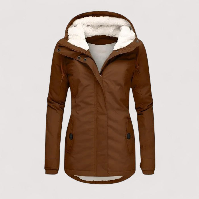 Wasserdichte Winterjacke mit Kapuze