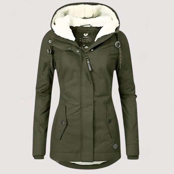 Wasserdichte Winterjacke mit Kapuze