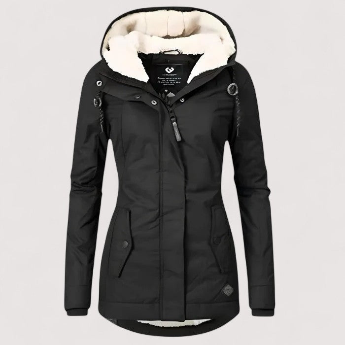 Wasserdichte Winterjacke mit Kapuze