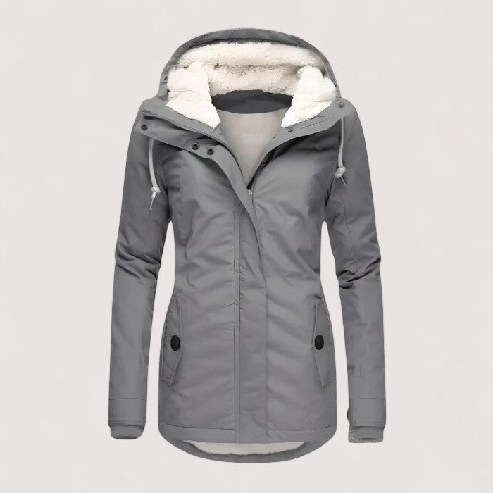 Wasserdichte Winterjacke mit Kapuze