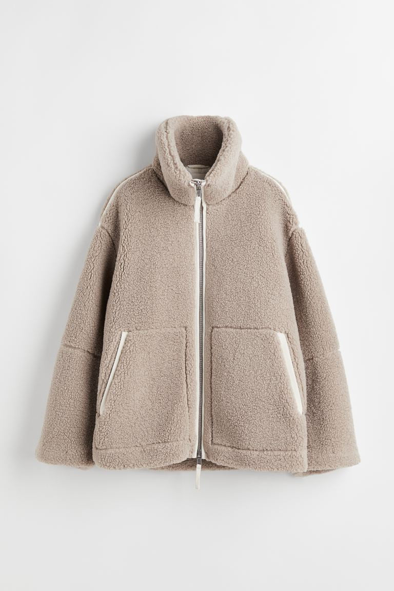 Weiche & Stylische Sherpa-Jacke