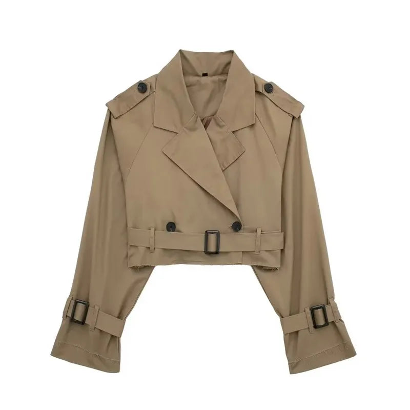 kurzer trenchcoat für damen
