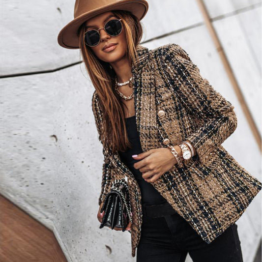 Damen Blazer mit Knopfverschluss und Daunenfüllung