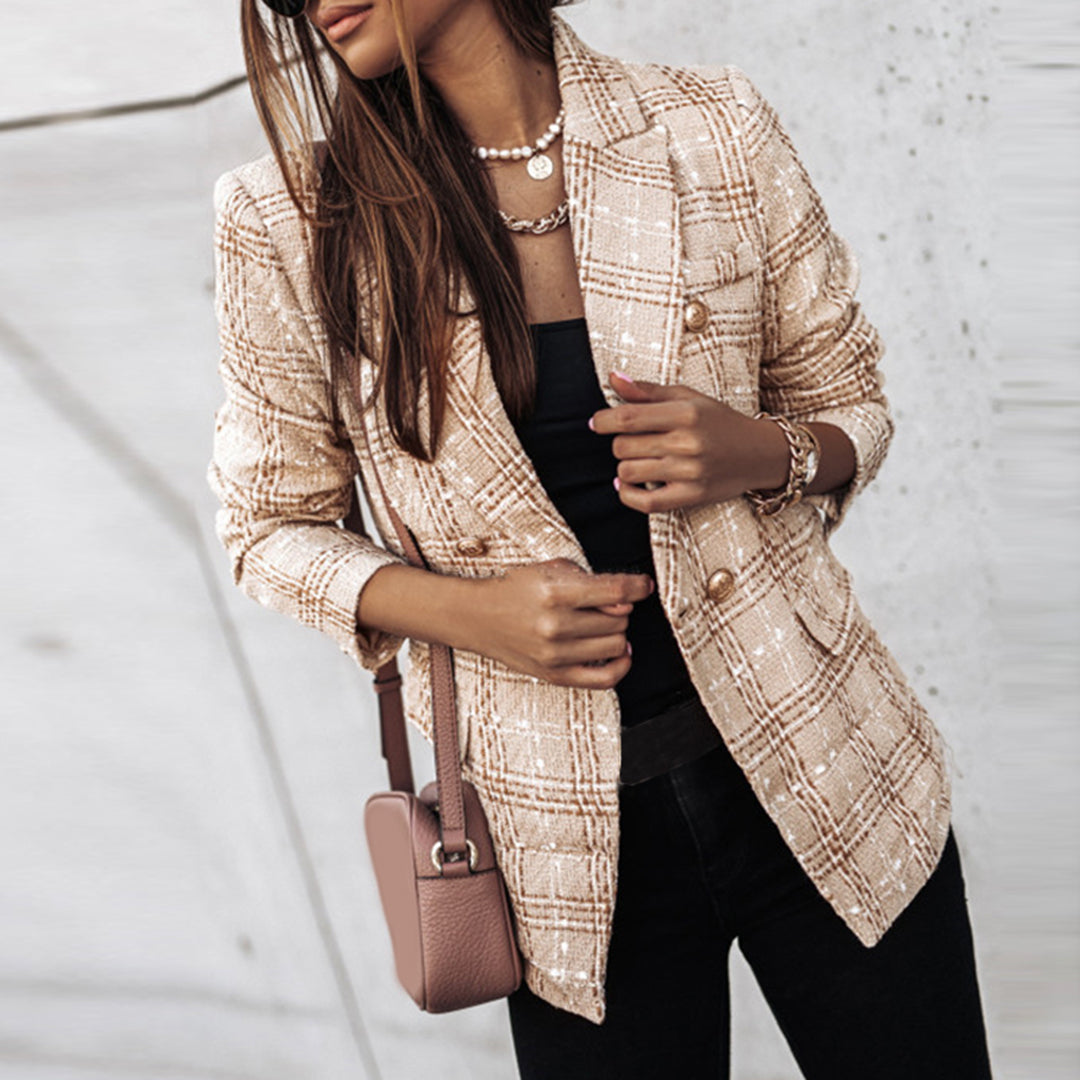 Damen Blazer mit Knopfverschluss und Daunenfüllung
