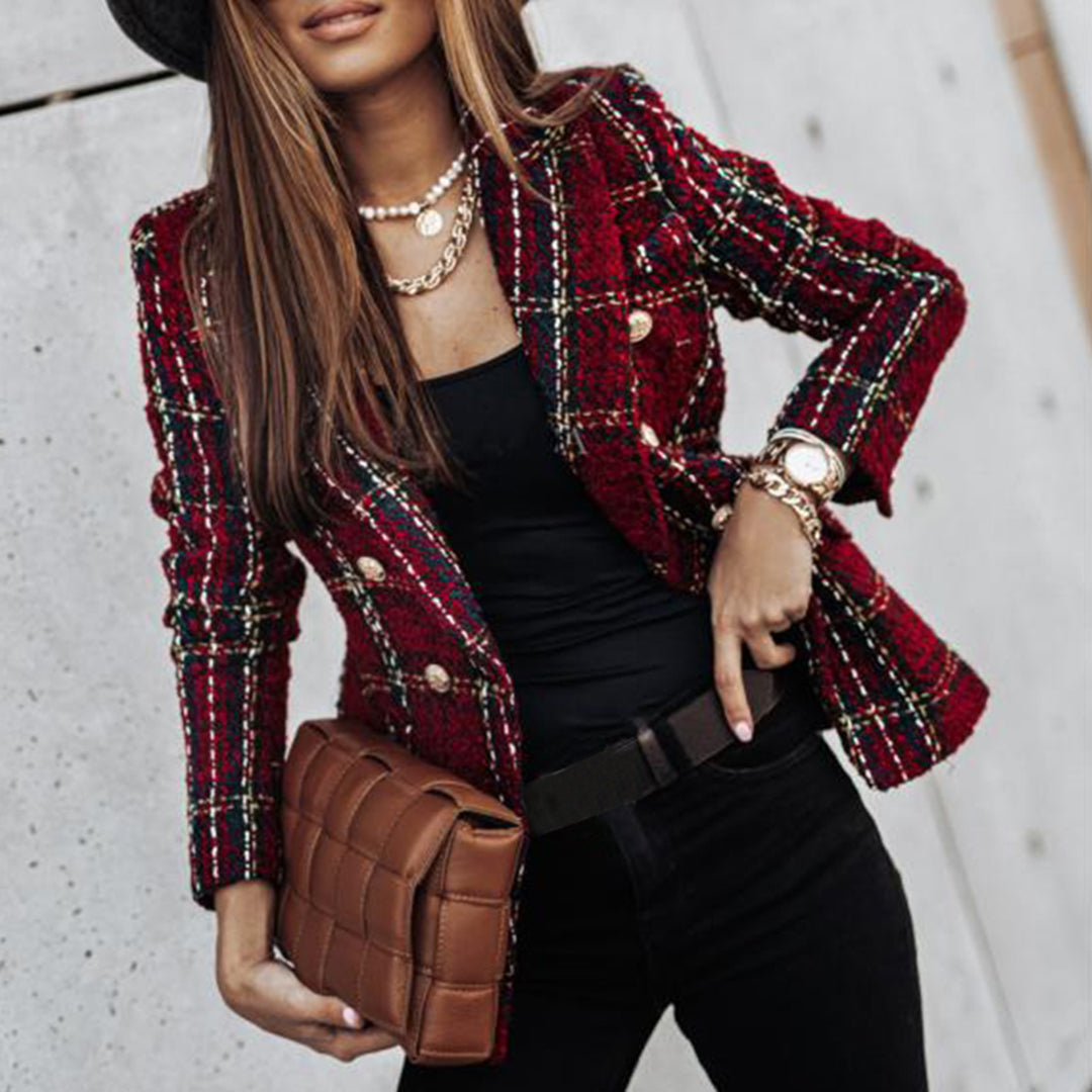 Damen Blazer mit Knopfverschluss und Daunenfüllung