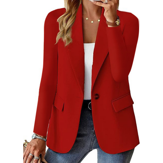 Damen Blazer mit Print und langen Ärmeln