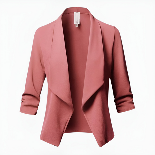 Damen Blazer mit asymmetrischer Vorderseite und langen Ärmeln