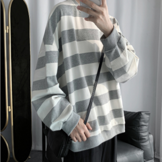Damen Hoodie mit Streifenmuster