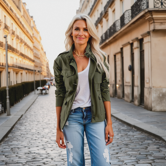 Damen Jacke mit Reißverschluss