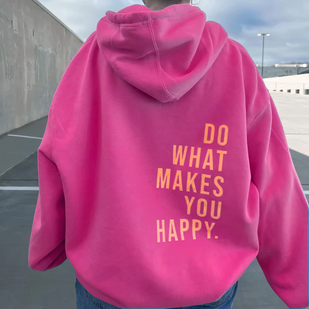 Damen Kapuzensweatshirt mit Aufdruck