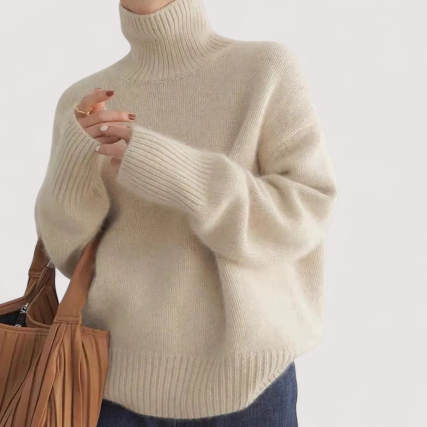 Damen Rollkragenpullover – Weich, warm und elegant