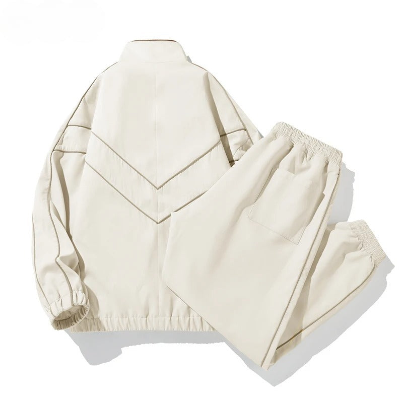 Damen Trainingsanzug – Leicht | Atmungsaktiv | Mit Streifen | Verstellbare Taille | Für Sport & Freizeit