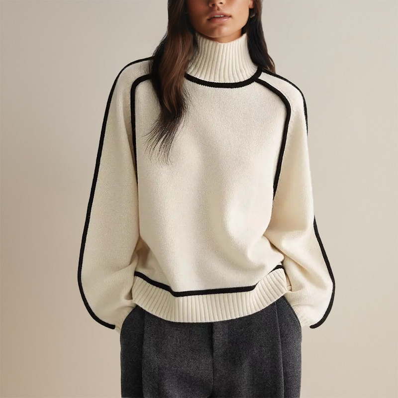Damen Warme Rollkragen Pullover | Winter