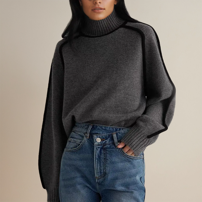 Damen Warme Rollkragen Pullover | Winter