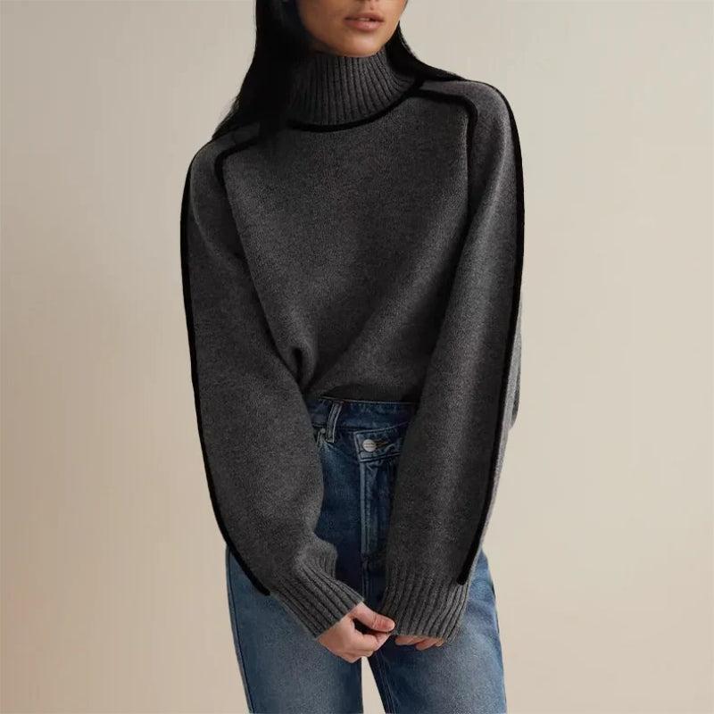 Damen Warme Rollkragen Pullover | Winter