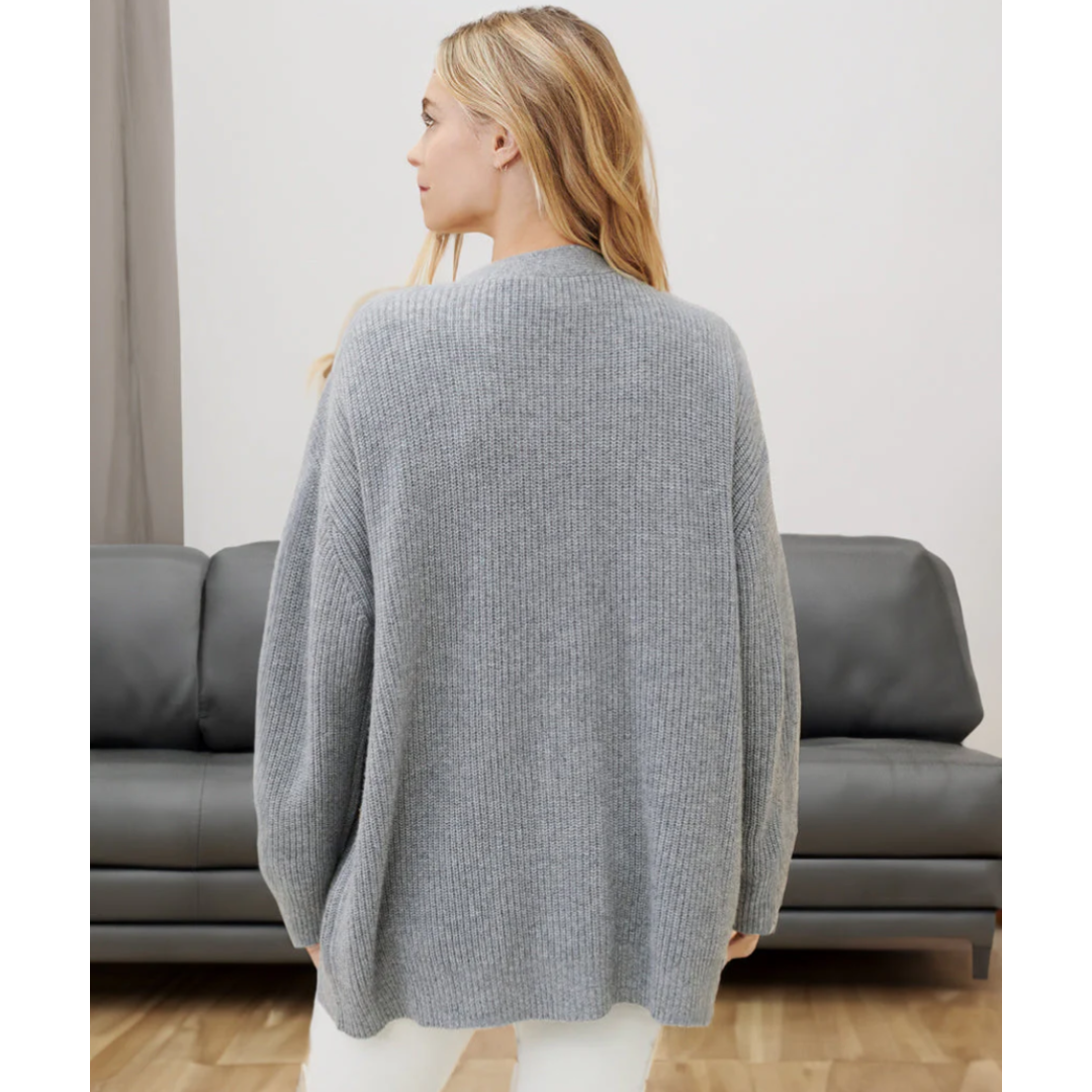 Damen lange Strickjacke