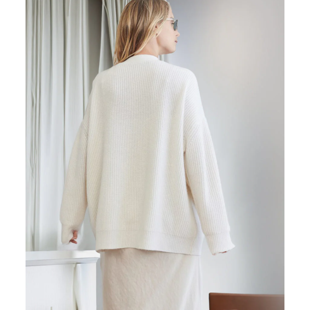 Damen lange Strickjacke