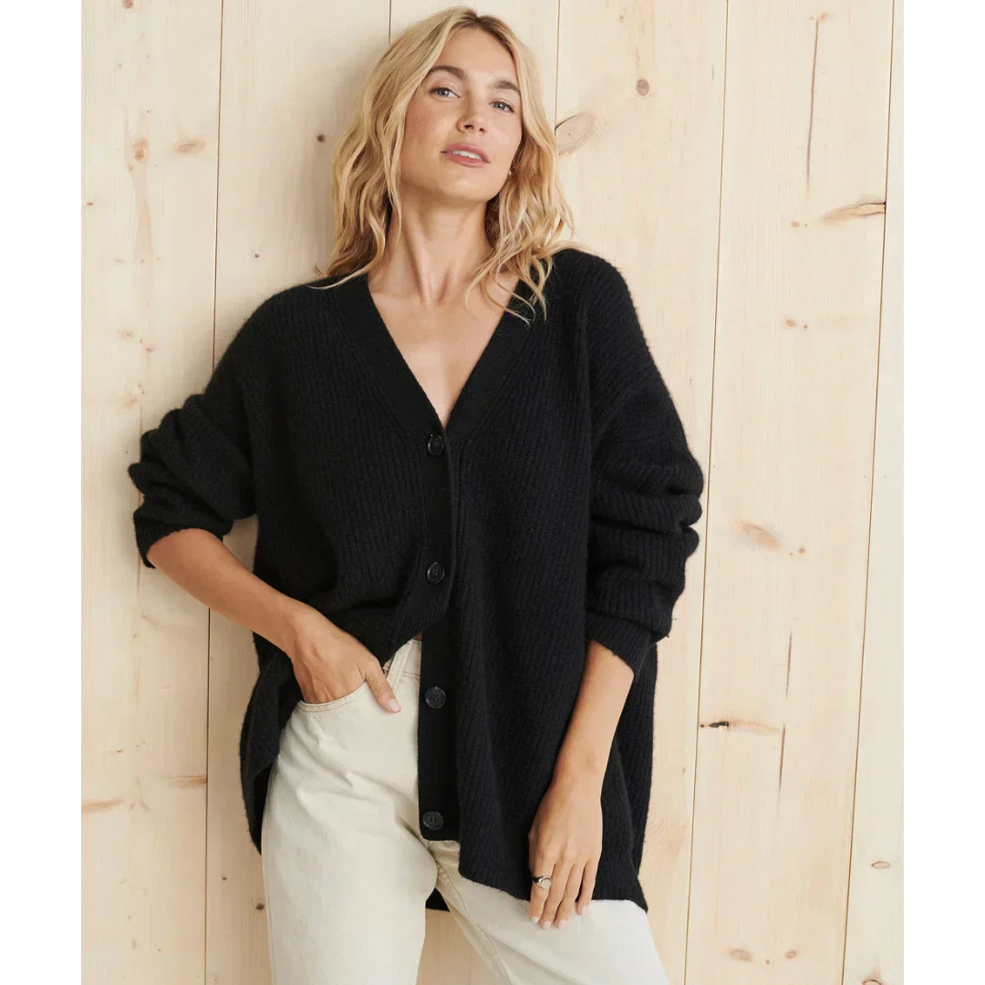 Damen lange Strickjacke
