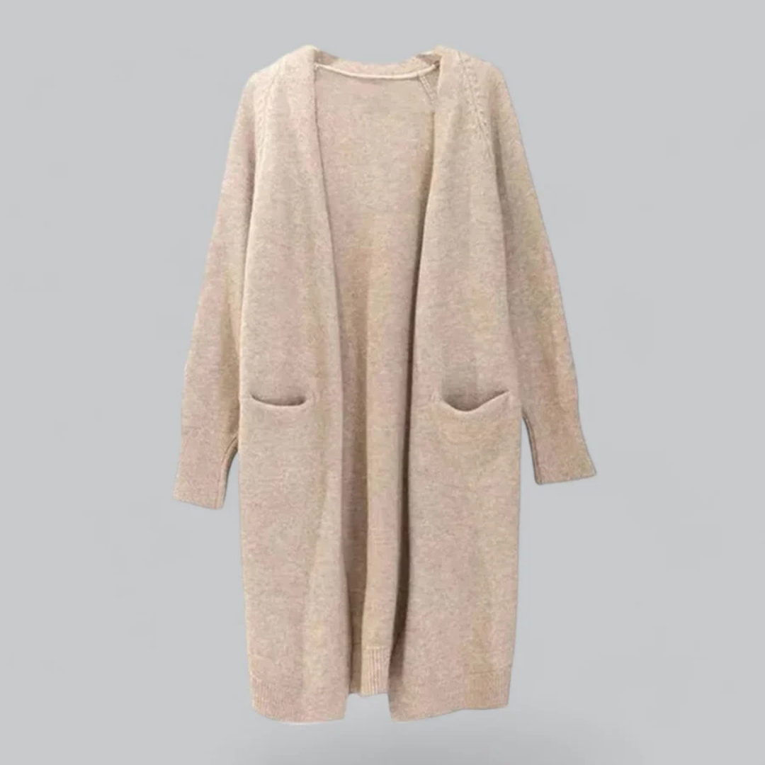 Damen lange Strickjacke für den Winter
