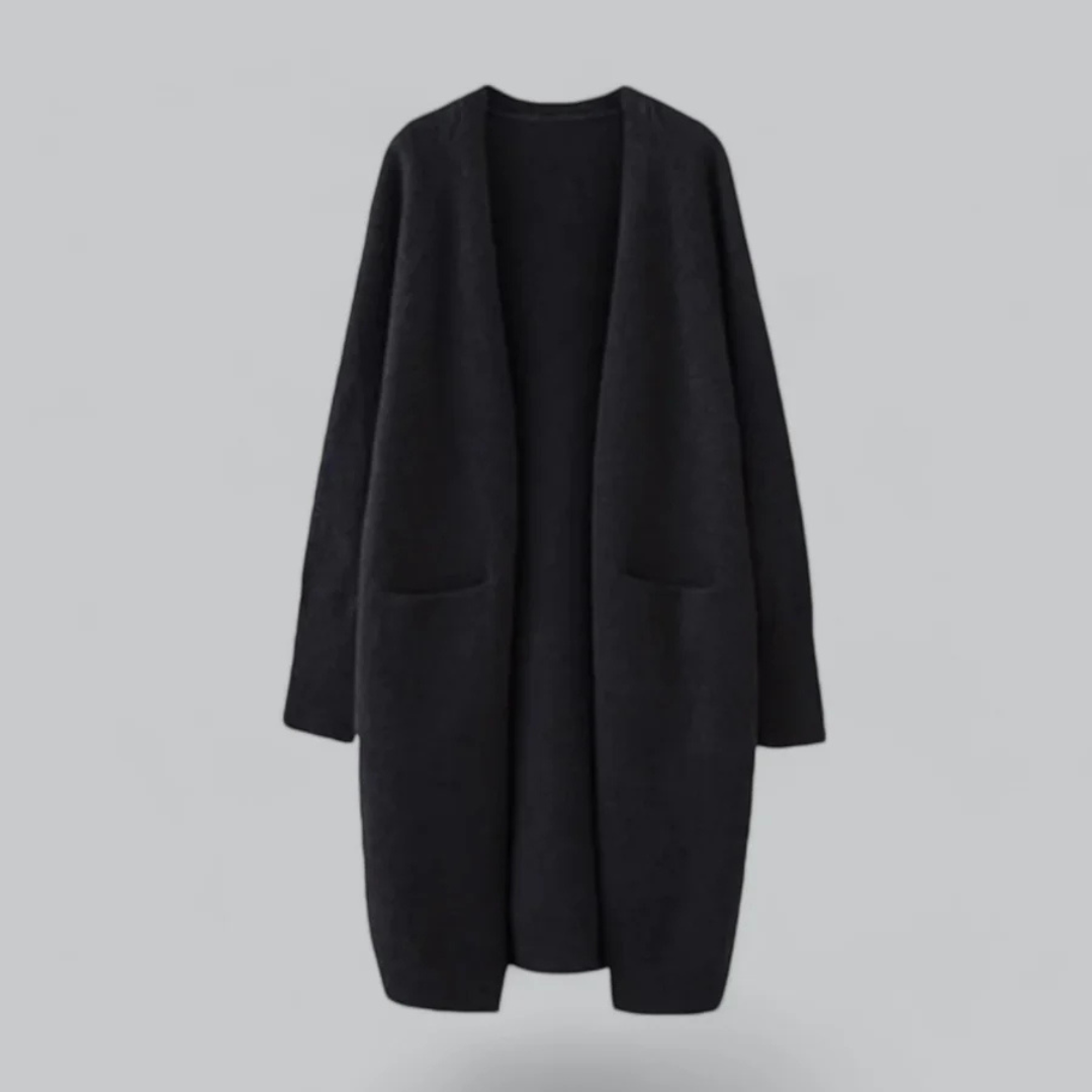 Damen lange Strickjacke für den Winter
