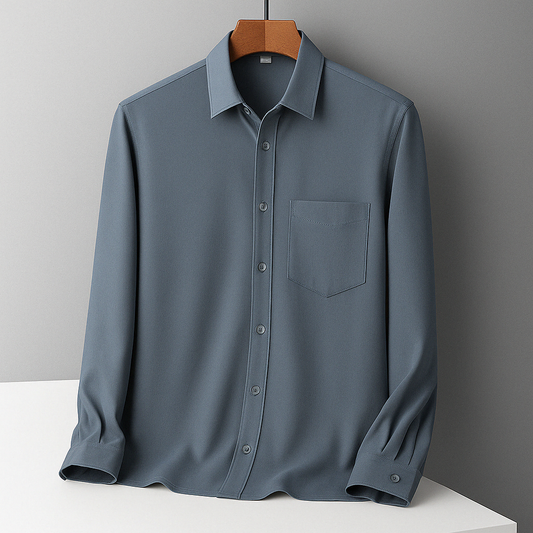 Herren Hemd – Klassisch | Atmungsaktiv | Stretch | Langarm | Für Alltag & BusinessArum Shirt