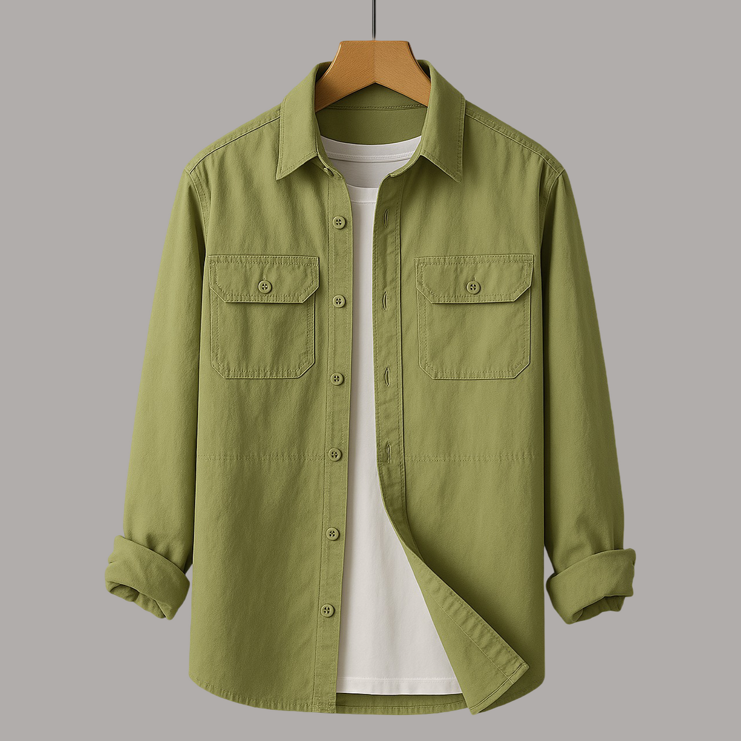 Herren Hemd – Leicht | Atmungsaktiv | Mit Brusttaschen | Für Frühling & Sommer