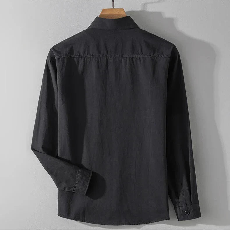 Herren Hemd – Leicht | Atmungsaktiv | Mit Brusttaschen | Für Frühling & Sommer